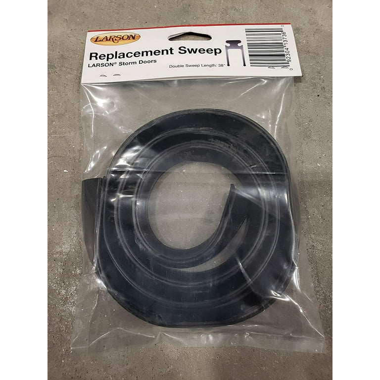 LARSON 37-1/4-in Black Storm Door Double Sweep LARSON 37-1/4-in Black Storm Door Double Sweep